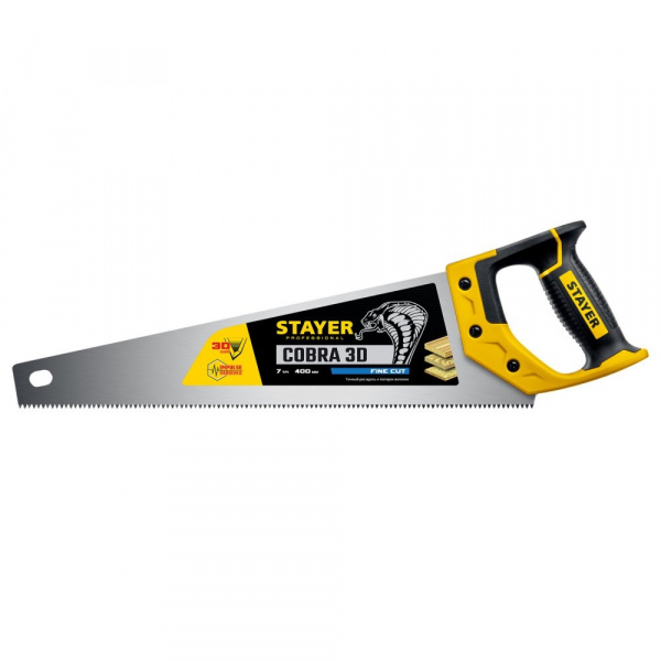 Ножовка универсальная Cobra 3D 400мм 7 TPI 1512-40_z01 STAYER