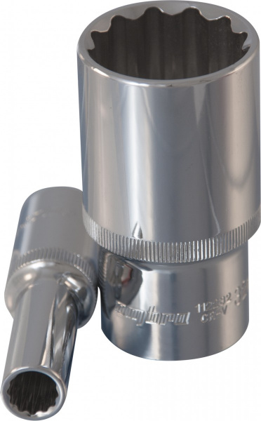 Головка торцевая глубокая 12-гранная 1/2"DR 27 мм 112227 OMBRA