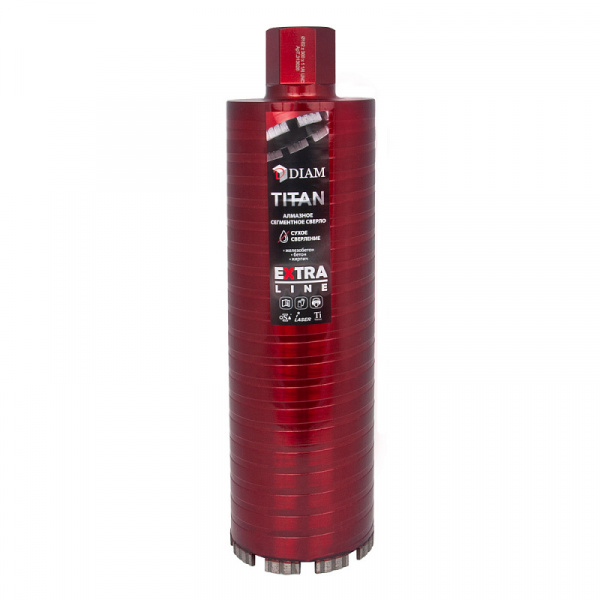 Сверло алмазное сегментное САСС 42x450х4x1,1/4UNC Extra Line Titan DIAM