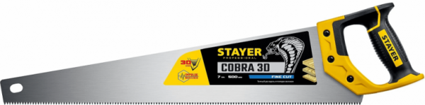 Ножовка универсальная Cobra 3D 500мм 7 TPI 1512-50_z01 STAYER