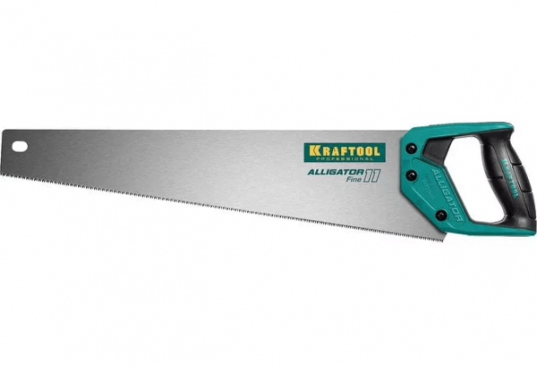 Ножовка для точного реза "Alligator Fine 11" 400 мм 11 TPI 3D зуб 15203-40 KRAFTOOL