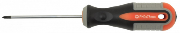 Отвертка стержневая крестовая ROUND GRIP PH1x100 мм 751110 OMBRA